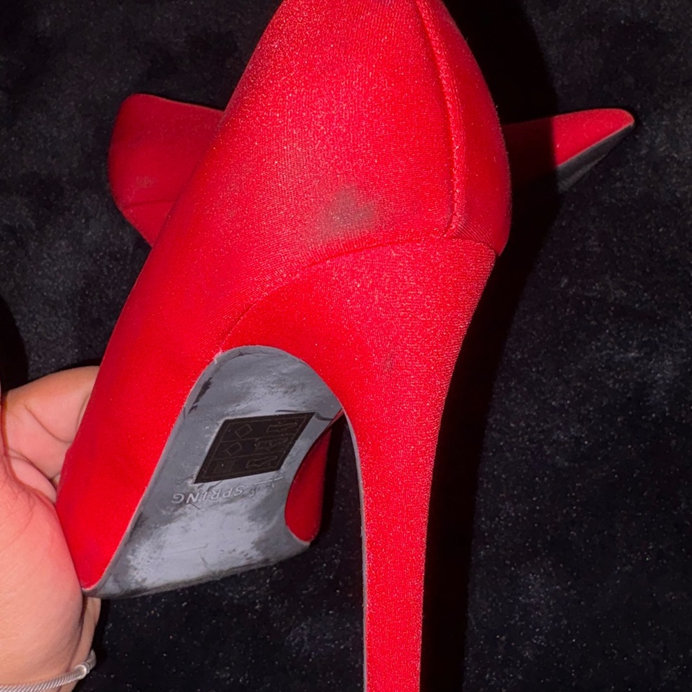 Elegant Red Stiletto Heels - Picture 7 of 10